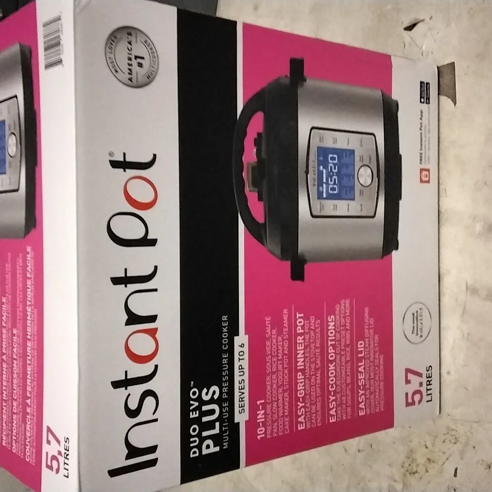 INSTANT POT DUO EVO PLUS 10 IN 1 ELECTRIC MULTI-USE PRESSURE COOKER