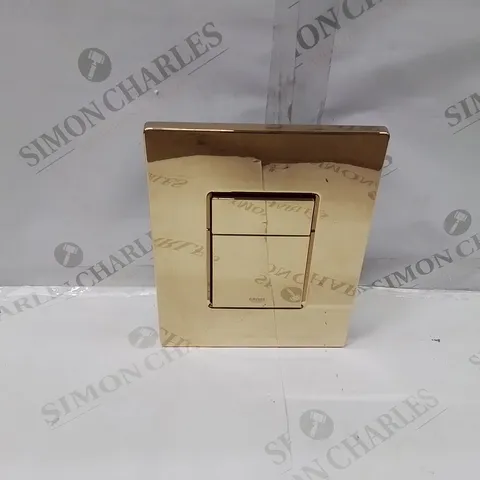 BOXED GOLD PUSH BUTTON TOILET FLUSH