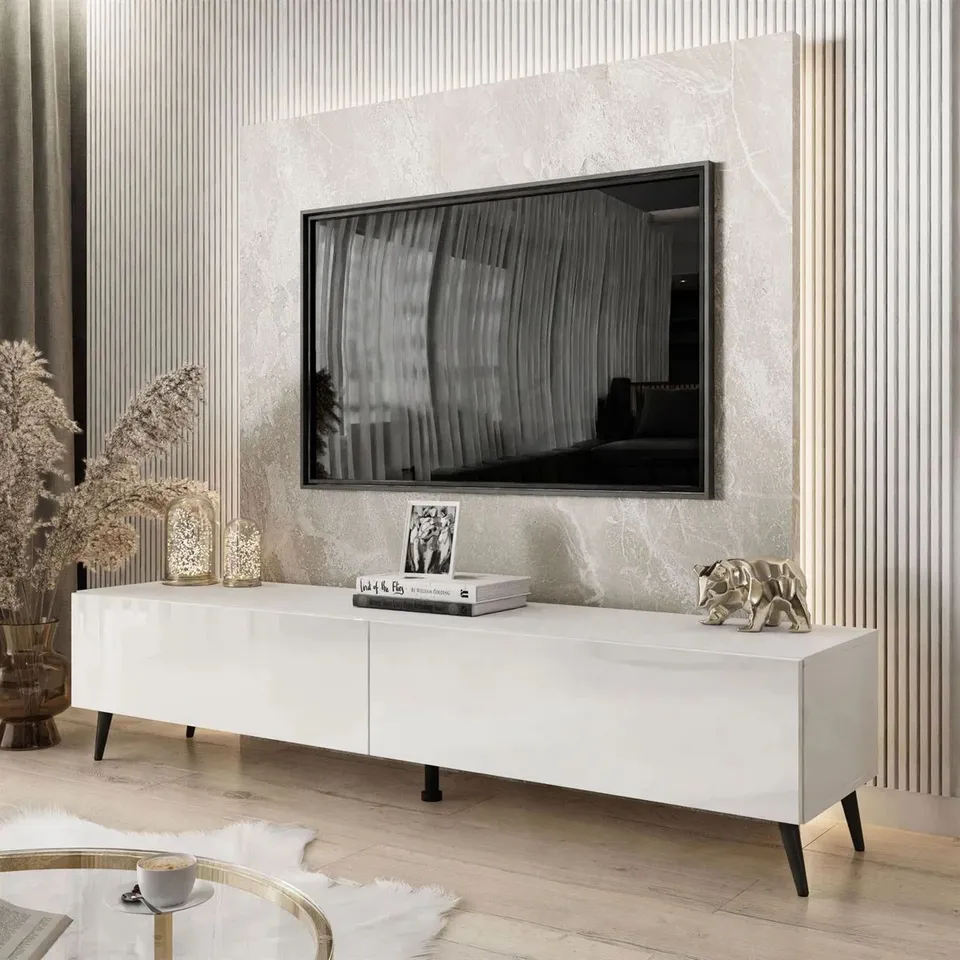 BOXED GENOA TV STAND FOR TVS UP TO 75" (2 BOXES)