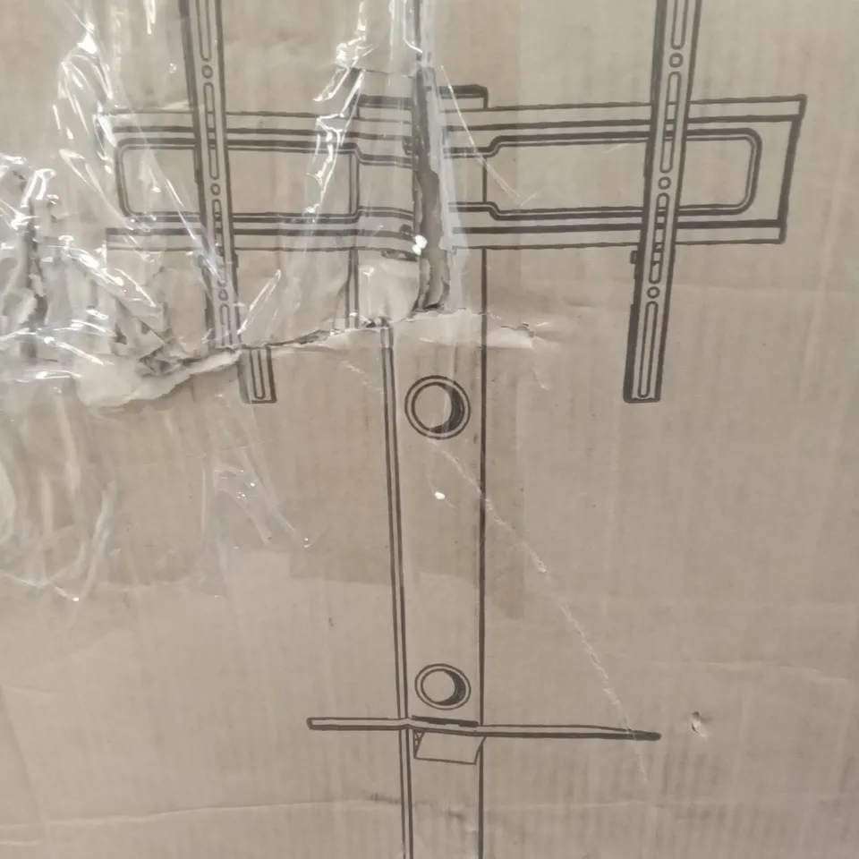 BOXED BONTECH GLASS TV STAND FOR TVS UP TO 65" - BLACK