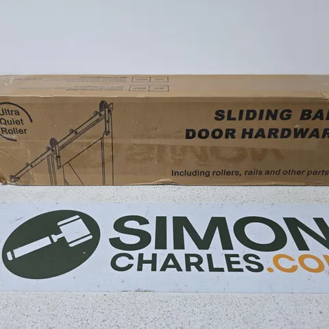 SLIDING BARN DOOR HARDWARE KIT β ULTRA QUIET ROLLER, RAILS & ACCESSORIES (BOXED)