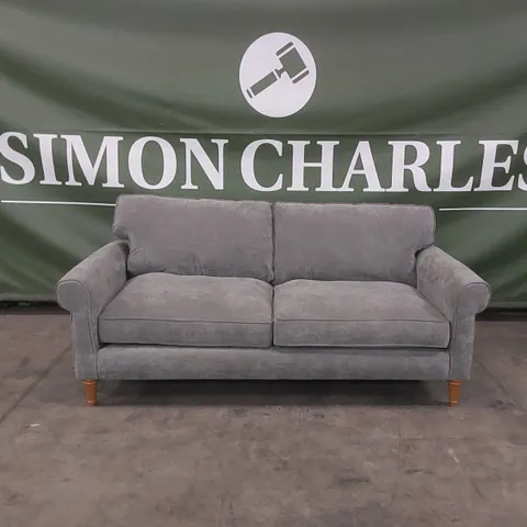 QUALITY DESIGNER WILLIAM FABRIC UPHOLSTERED 3 SEATER SOFA