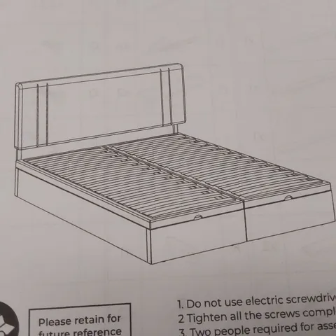 BOXED GAS LIFT VERTICAL LINE VELVET OTTOMAN BED - DOUBLE, DARK GREEN (1 BOX)
