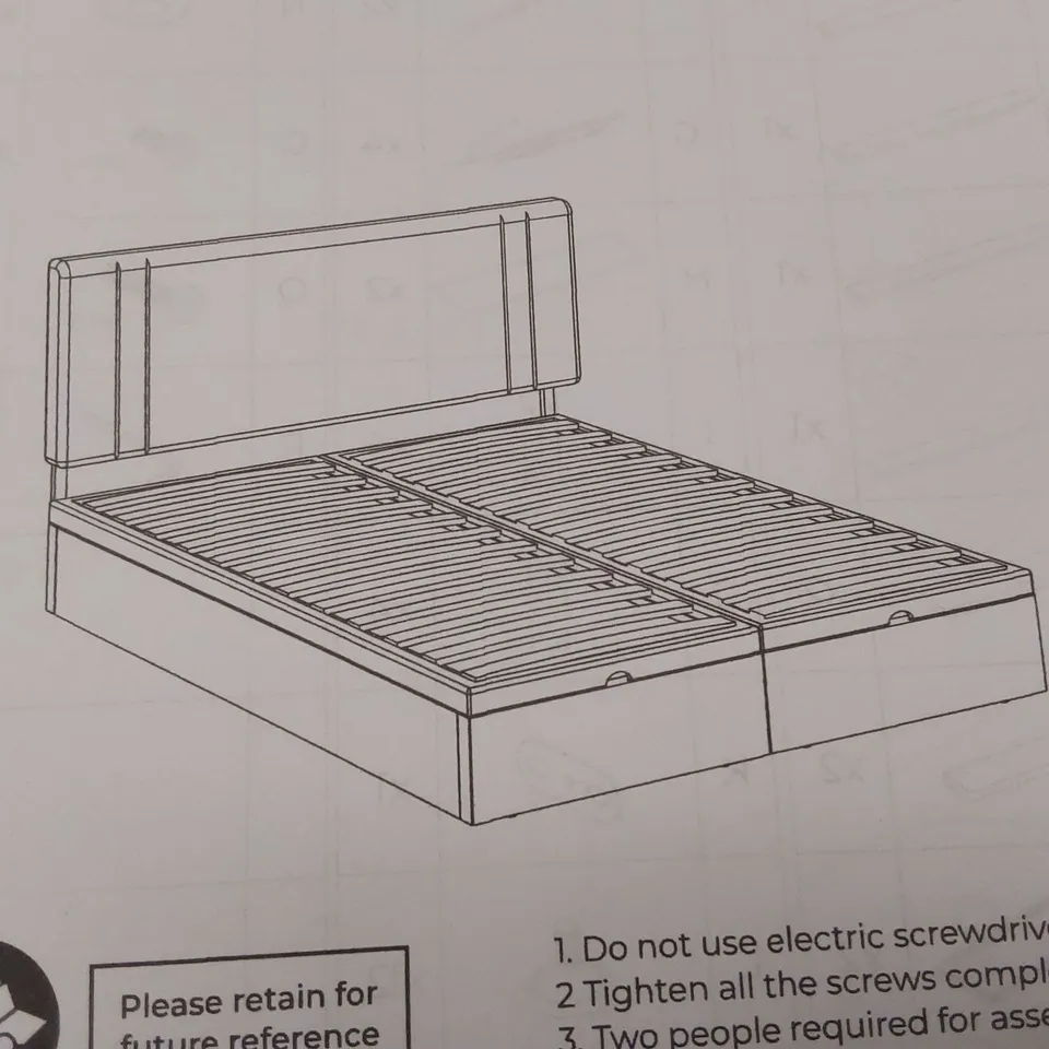 BOXED GAS LIFT VERTICAL LINE VELVET OTTOMAN BED - DOUBLE, DARK GREEN (1 BOX)
