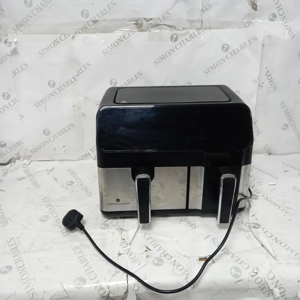 BOXED COOK'S ESSENTIALS 7.7L DUAL AIR FRYER 