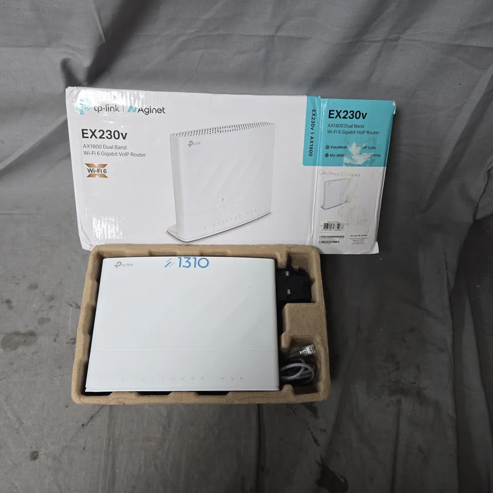 TP-LINK EX2300V AX1800 DUAL-BAND WI-FI 6 GIGABIT VOIP ROUTER – BOXED