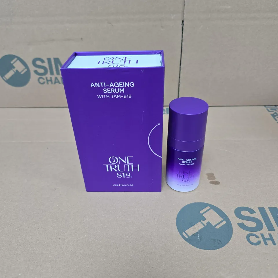 ONE TRUTH 818 ANTI AGEING SERUM WITH TAM 818 15ML BOXED