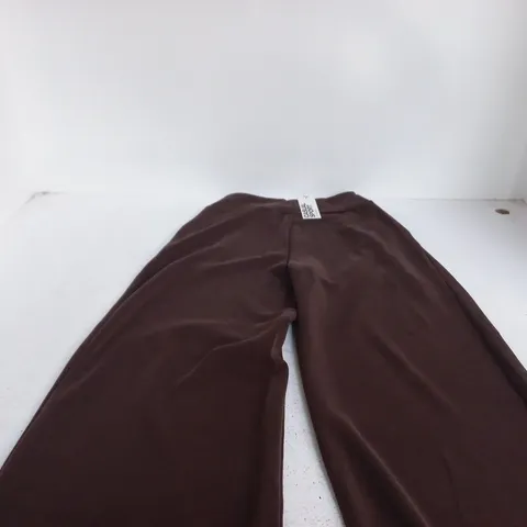 STRADIVARIUS CASUAL SPORT BROWN TROUSERS MEDIUM