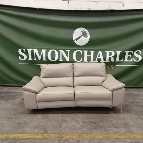 DESIGNER 3 SEATER LEATHER ELECTRIC RECLINER SOFA