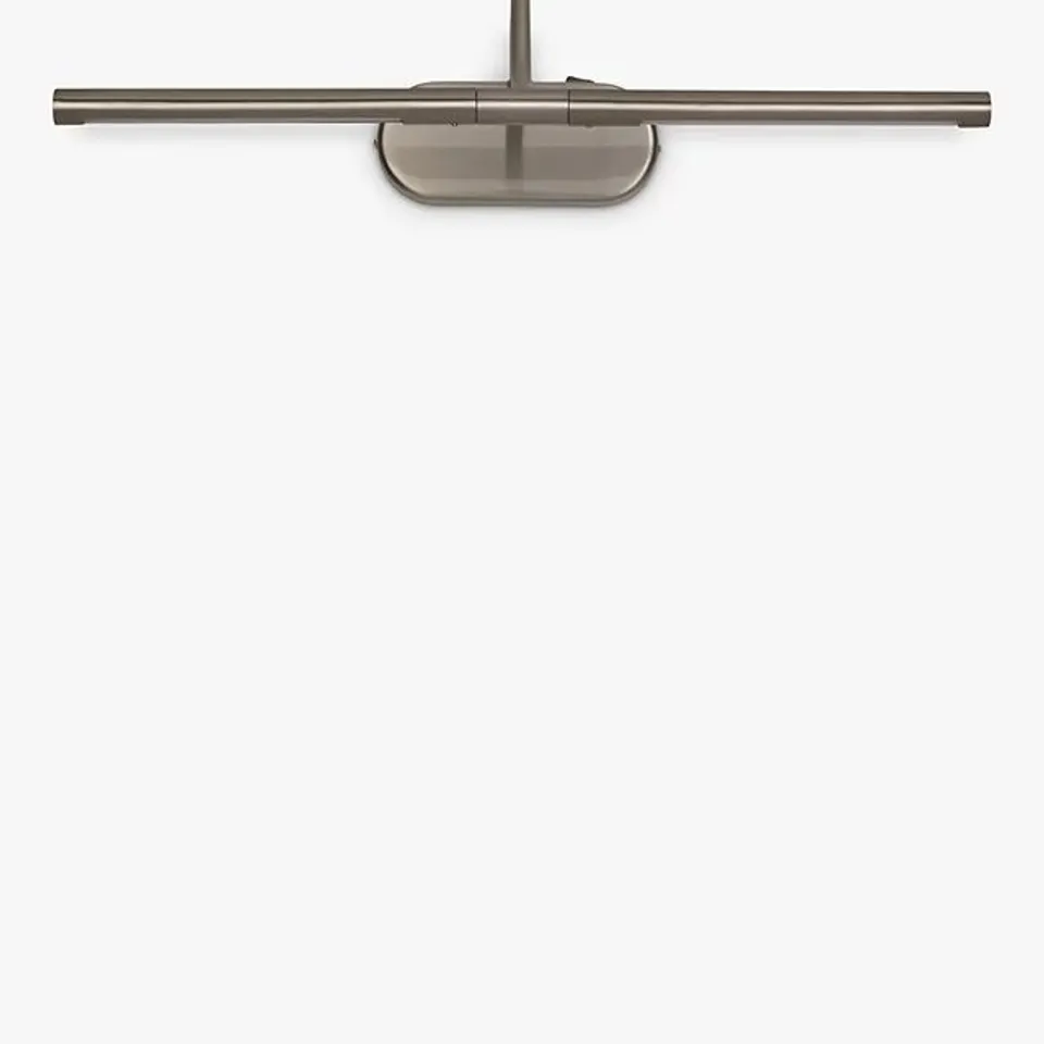 JOHN LEWIS LITHO 2 LIGHT PICTURE LIGHT, SATIN CHROME FINISH