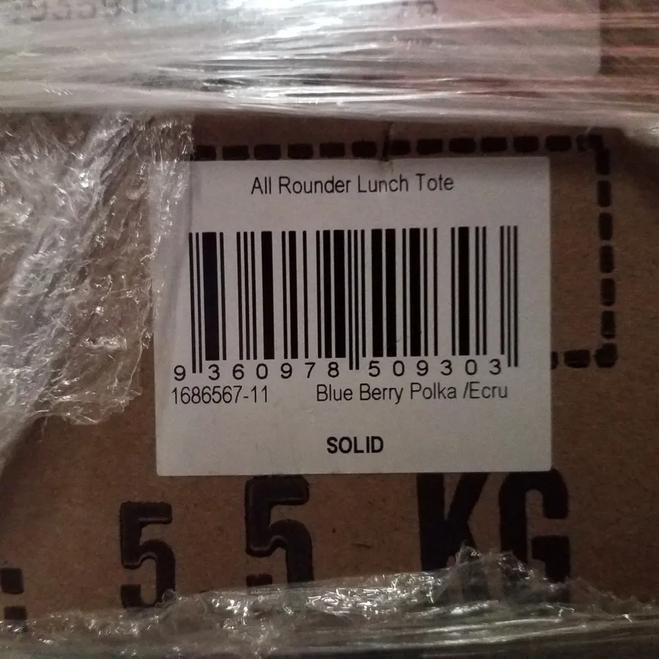 PALLET CONTAINING ASSORTED BRAND NEW PRODUCTS INCLUDING PHONE STANDS, COLLAPSIBLE DESKS, PANTS & LUNCH TOTES