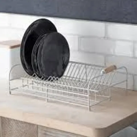 BOXED CLASSIC WIRE DISH RACK - CHALK