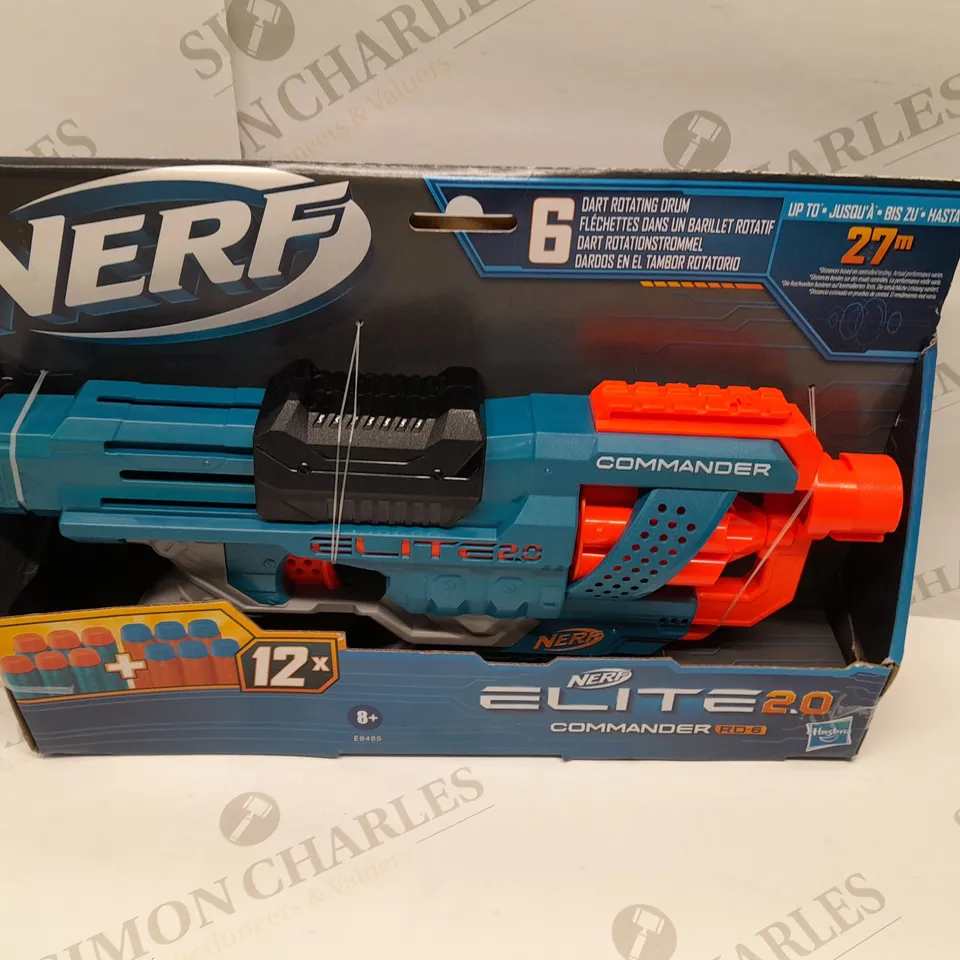 BRAND NEW BOXED NERF ELITE 2.0 COMMANDER RD-6 WITH 6 DART ROTATING DRUM