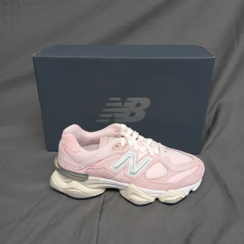 BOXED PAIR OF NEW BALANCES 9060 PINK/CREAM SIZE UK 5
