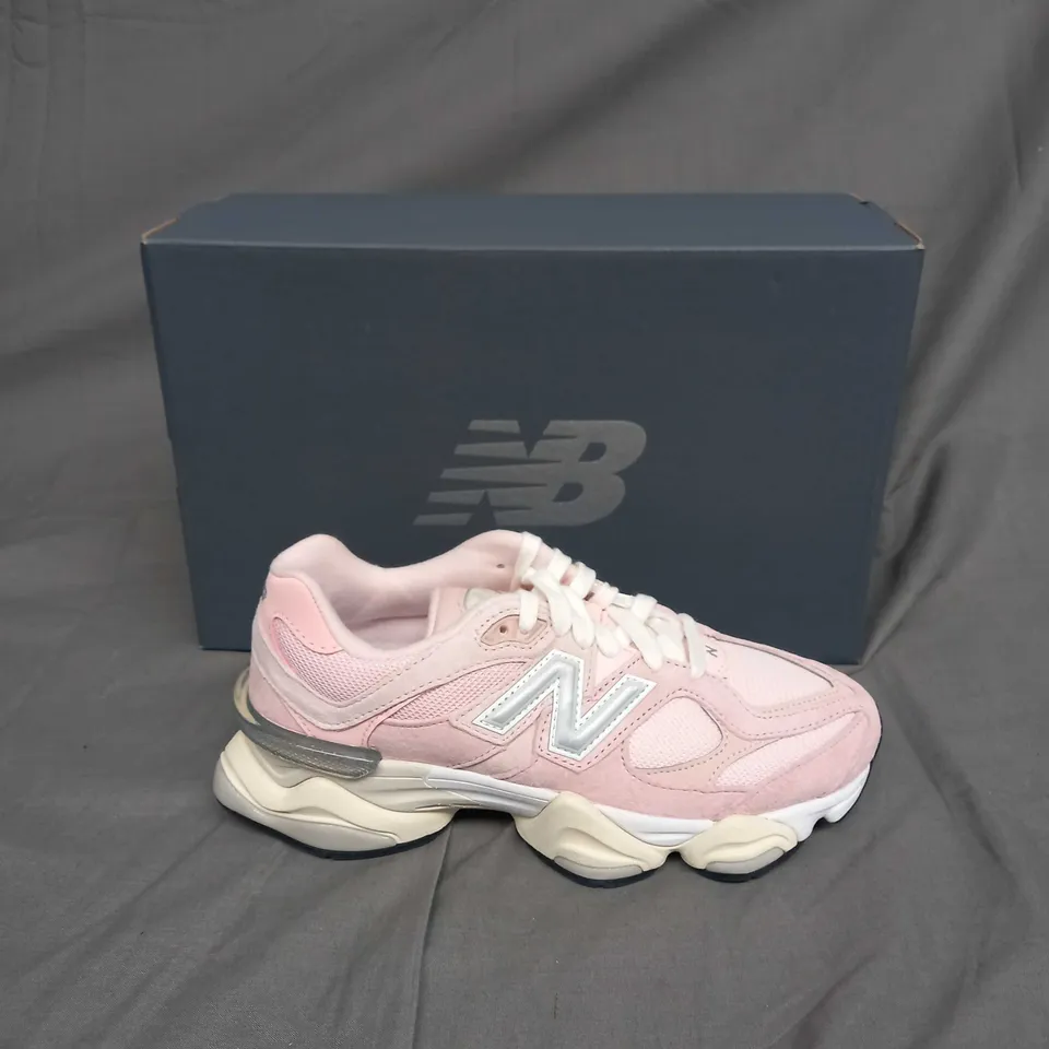 BOXED PAIR OF NEW BALANCES 9060 PINK/CREAM SIZE UK 5