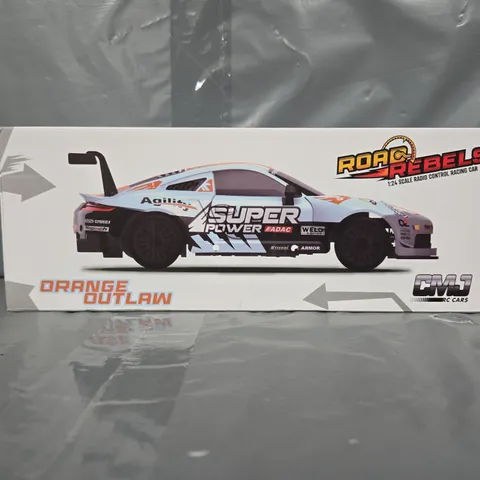 BOXED ROAD REBELS ORANGE OUTLAW RC CAR