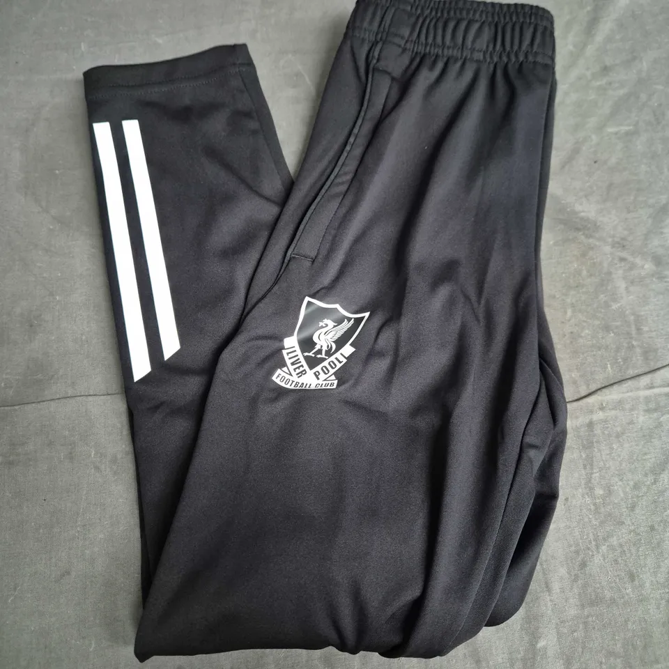 ADIDAS X LIVERPOOL FC YOUTH TRACK PANTS – BLACK, UK 9-10 (EU 140)