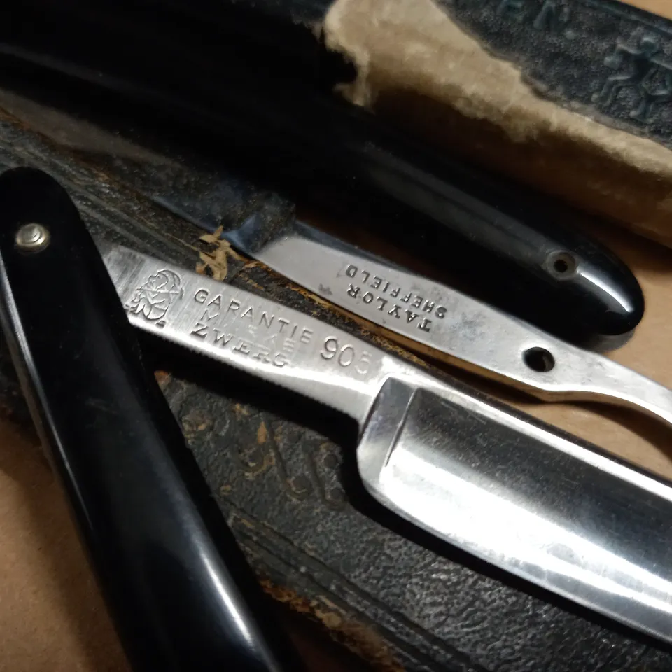 LOT OF 6 ASSORTED STRAIGHT EDGE KNIVES