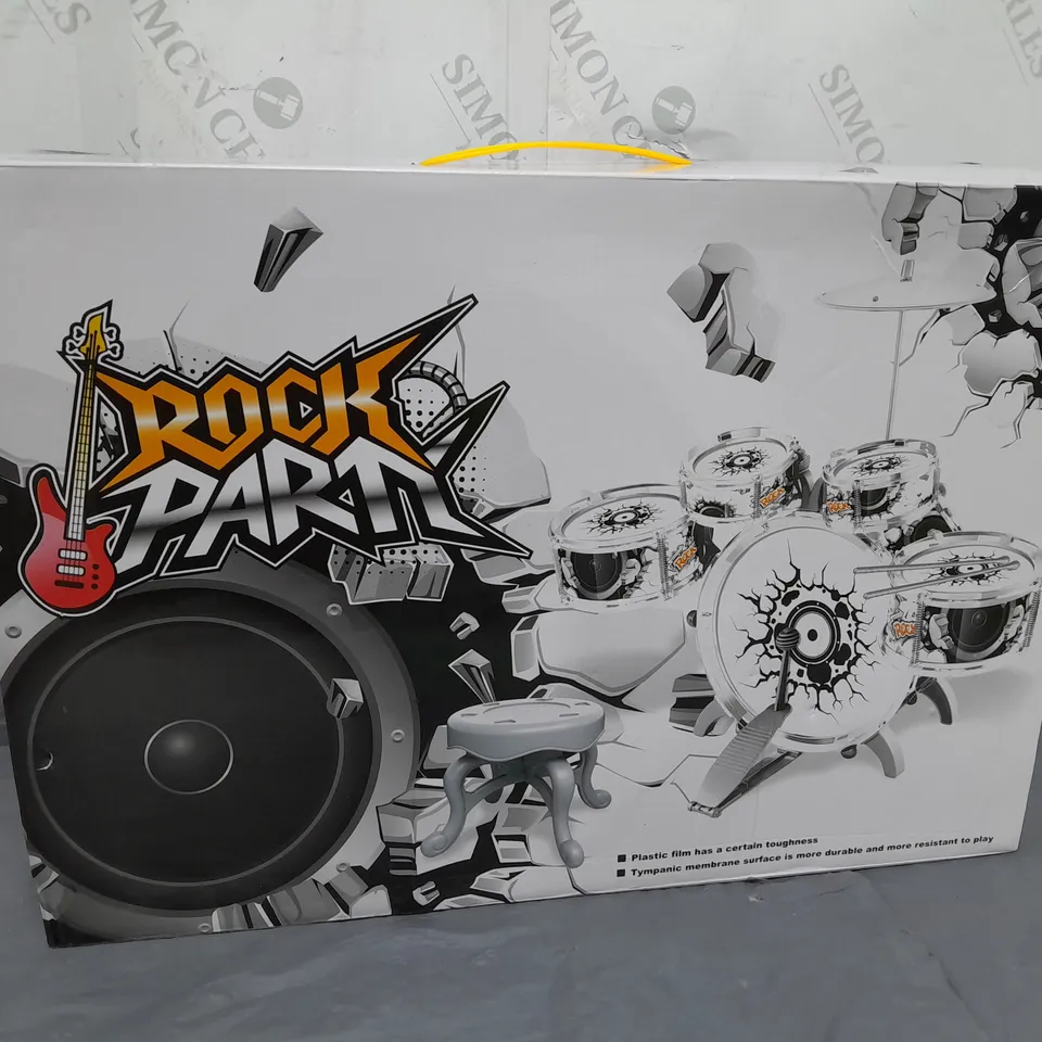 BOXED ROCK PARTY TOY DRUM KIT 
