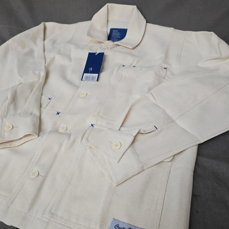 SCRT Creative Uniform Work Jacket – Size M (Cream/Off-White)