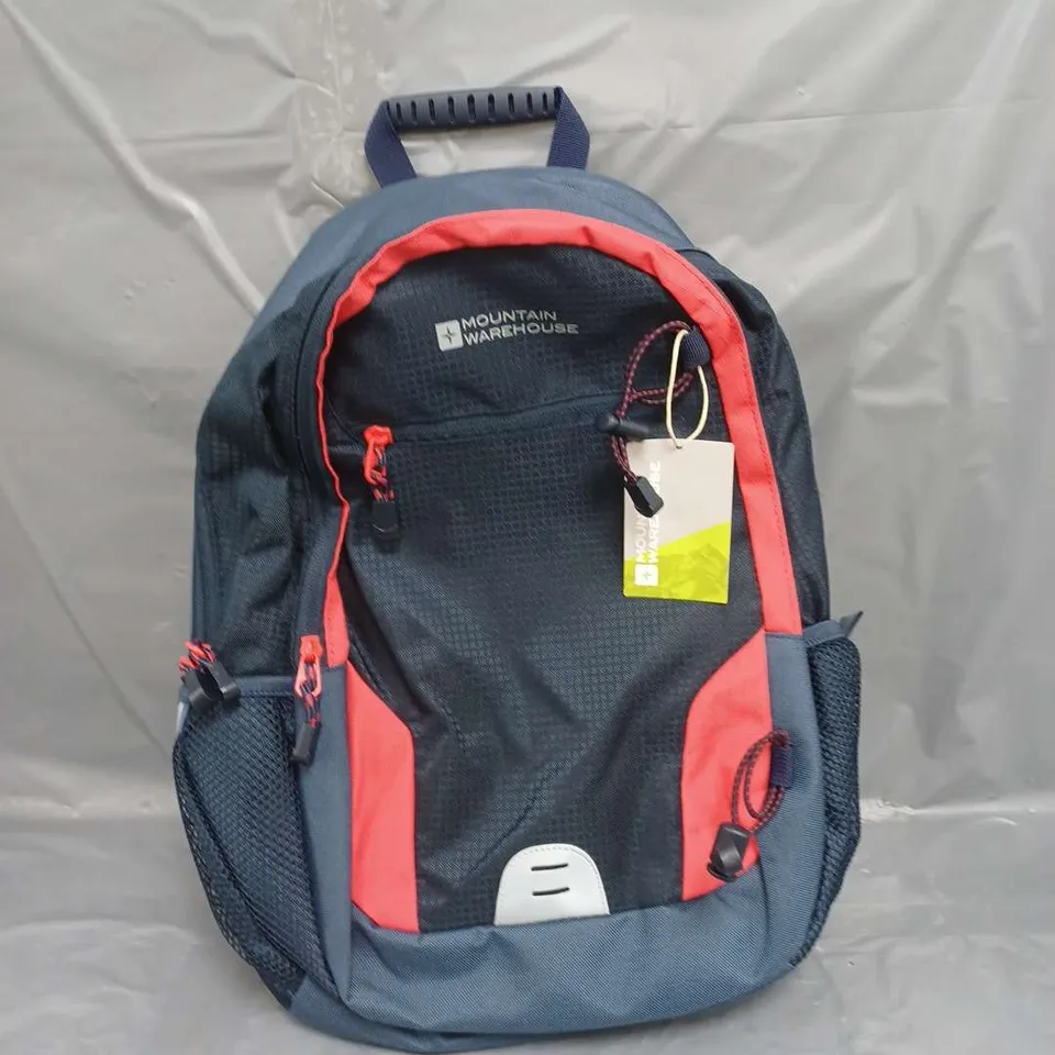MOUNTAIN WAREHOUSE MERLIN 23L LAPTOP BACKPACK NAVY/RED