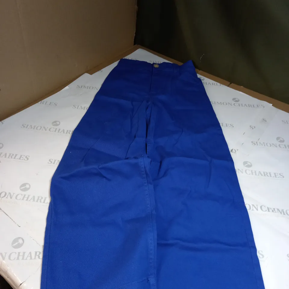 SMALL WIDE LEG DENIM JEANS - BLUE 