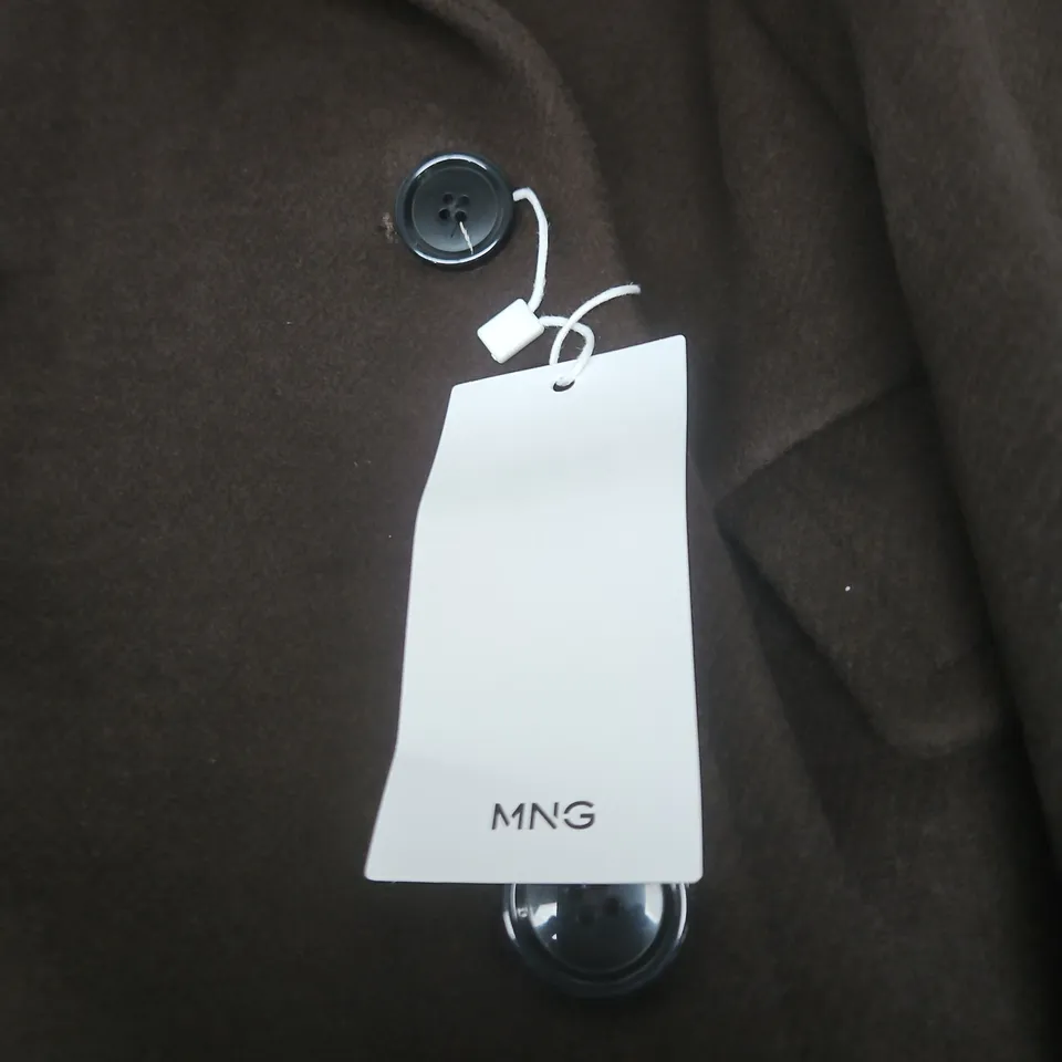 MNG MANGO WOMEN'S WOOL COAT – BROWN, UK SIZE S