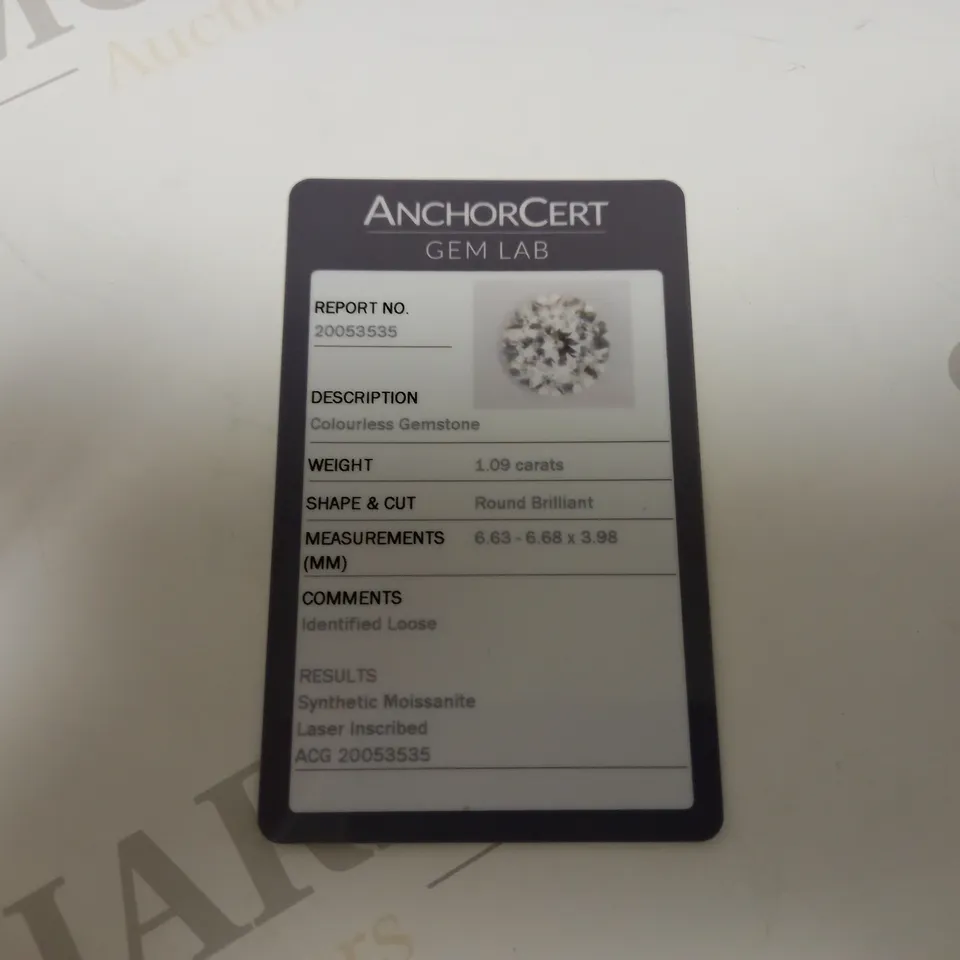 MOISSANITE9CT GOLD 1CT SPECIAL EDITION 100 FACETS SOLITAIRE RING SIZE P RRP £479