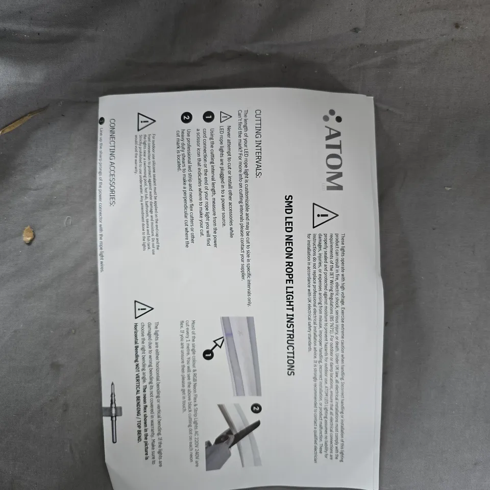 ATOM SMD LED NEON ROPE LIGHT – WHITE (BOXED)