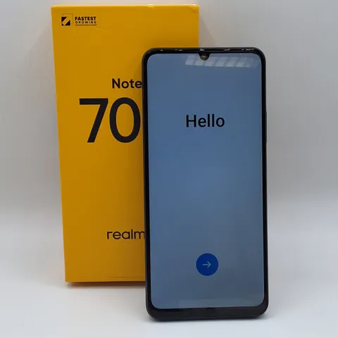 BOXED REALME NOTE 70T 4GB/64GB IN OBSIDIAN BLACK