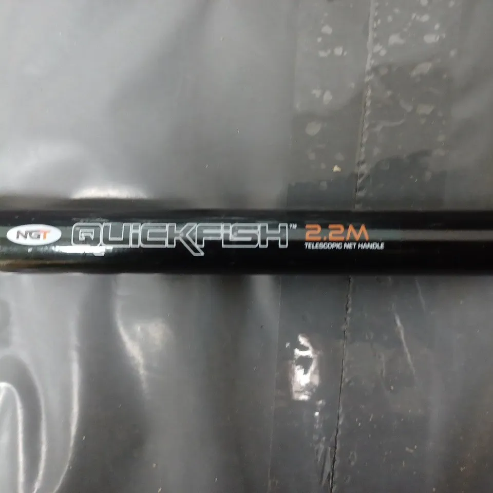 NGT QUICK FISH 2.2M TELESCOPIC NET HANDLE BLACK