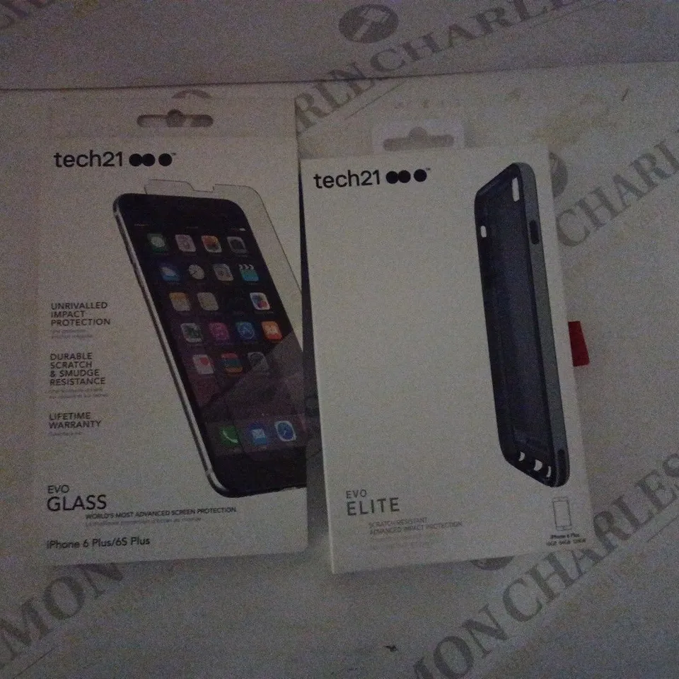APPROXIMATELY 77 ASSORTED BRAND NEW BOXED ELECTRICAL CASES TO INCLUDE; TECH21 EVO GLASS IPHONE 6 PLUS / 6S PLUS SCREEN PROTECTOR & TECH21 EVO ELITE SCRATCH RESISTANT IPHONE 6 PLUS CASE