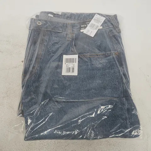 BAGGED CURVE LOVE HIGH RISE 90S RELAXED JEAN IN NAVY - 34 REG