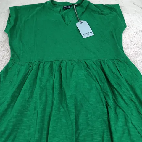WEIRD FISH MAXI DRESS GREEN SIZE 14