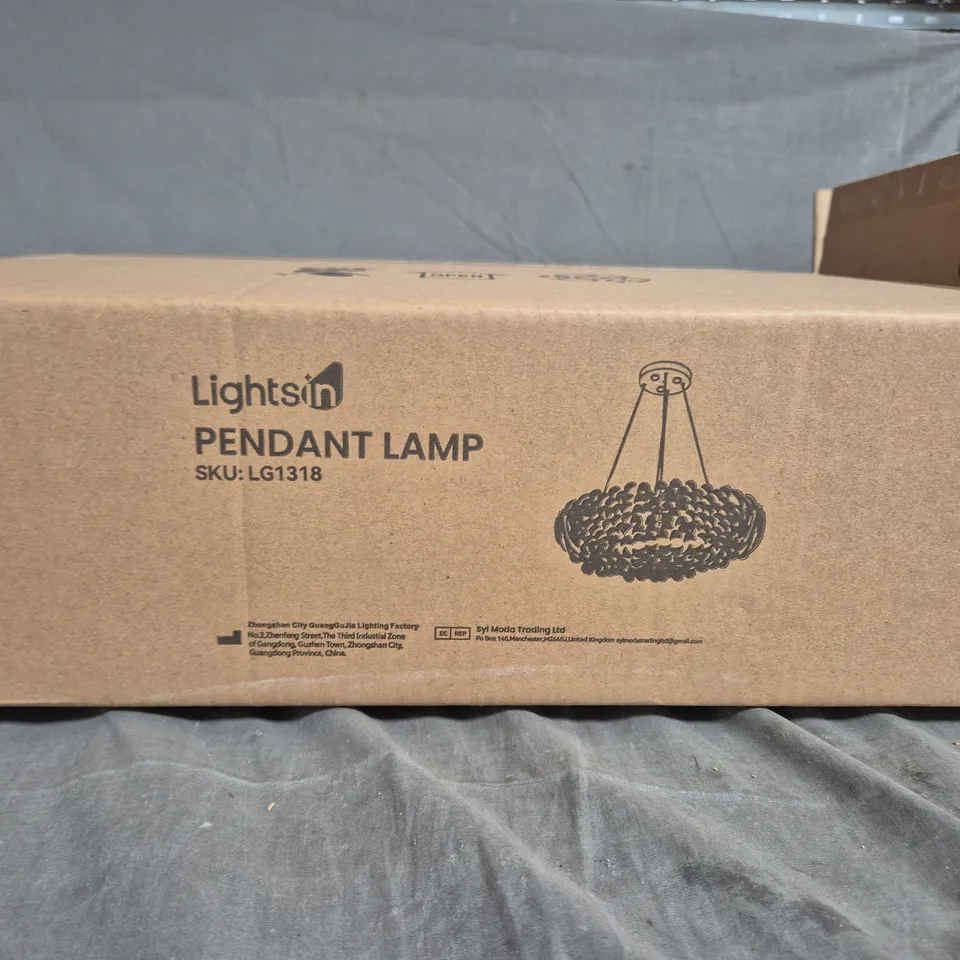 LIGHTSIN PENDANT LAMP – FLUFFY SHADE, SKU LG1318