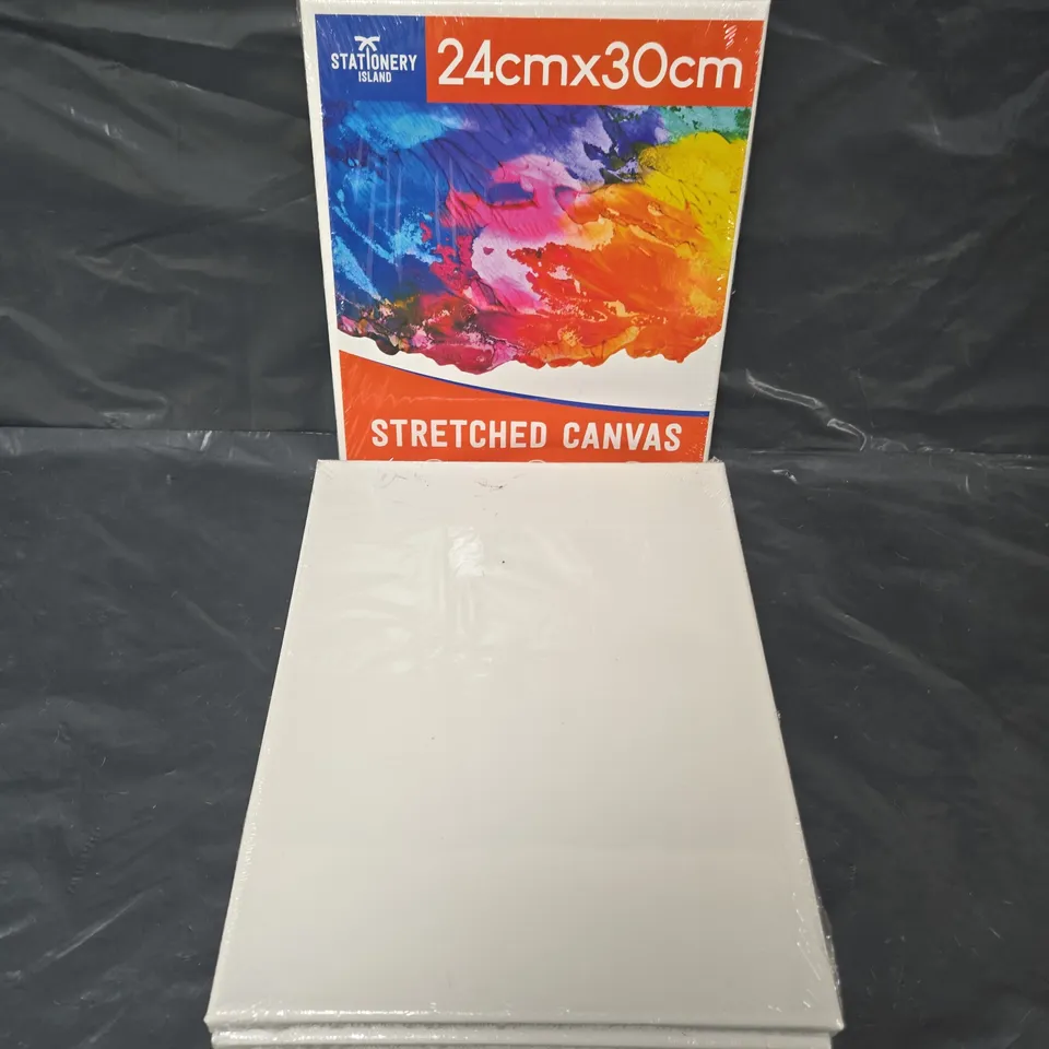 6 X SEALED STATIONARY ISLAND STRETCHED CANVAS' - 24X30CM