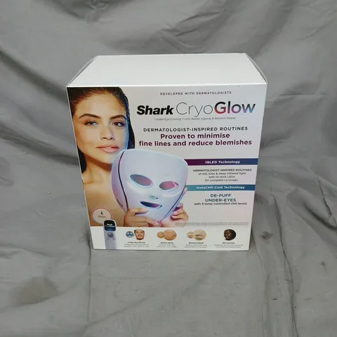 SHARK CRYOGLOW UNDER-EYE MASK WITH LED COOLING TECHNOLOGY – BOXED