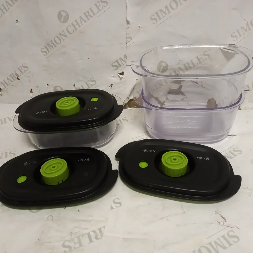 FOODSAVER PRESERVE AND MARINATE VACUUM CONTAINERS