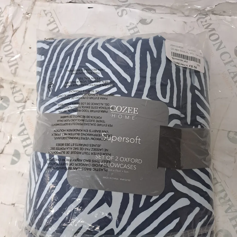 COZEE HOME ABSTRACT ANIMAL PRINT SET OF 2 SHAMS