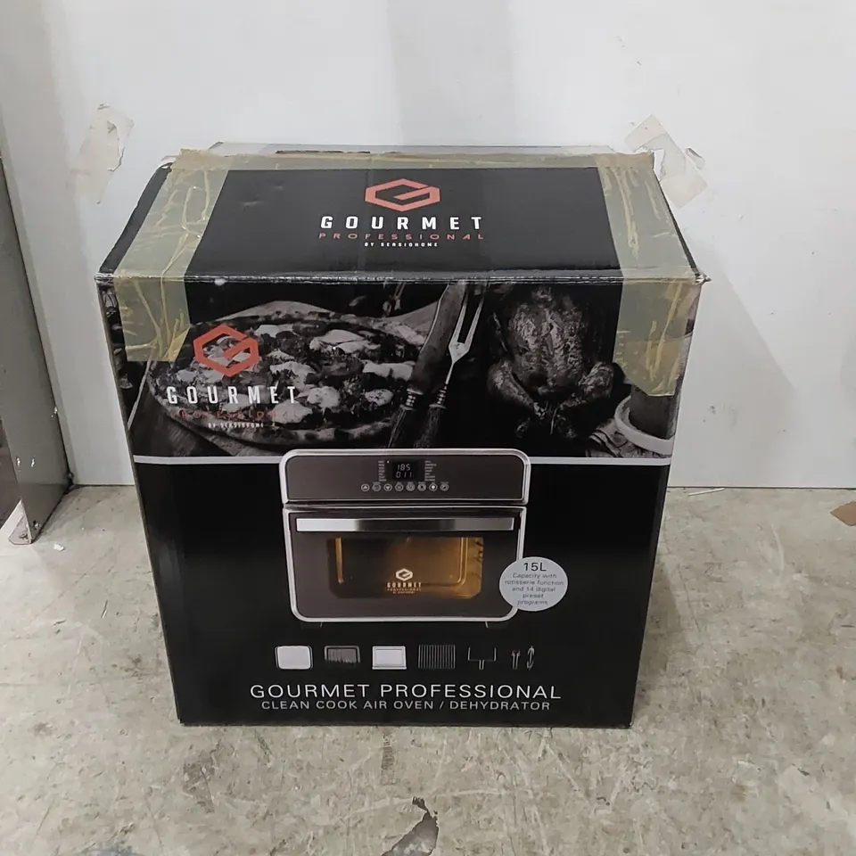 BOXED GOURMET PROFESSIONAL 15L CLEAN COOK AIR OVEN 