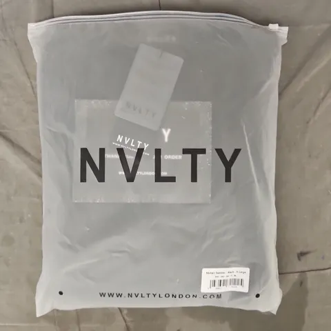 BAGGED NVLTY MOHAIR SWEATER IN BLACK SIZE XL