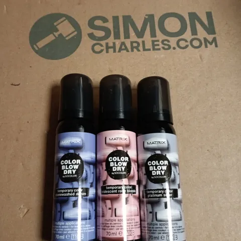 BOX OF APPROXIMATELY 20 ASSORTED MATRIX BLOW DRY TEMP COLOUR 