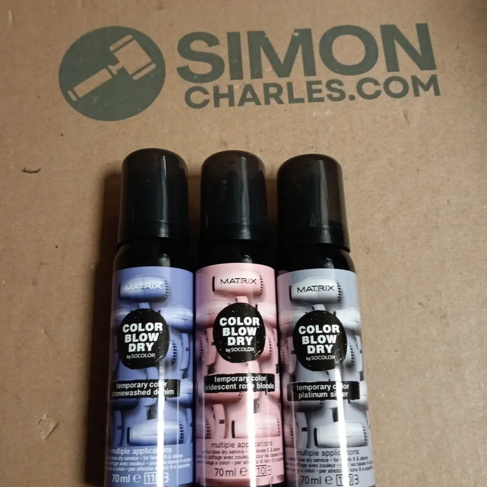 BOX OF APPROXIMATELY 20 ASSORTED MATRIX BLOW DRY TEMP COLOUR 