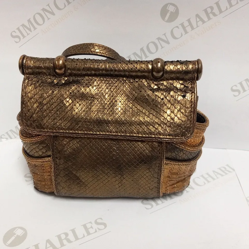 ROBERTO CAVALLI GOLD HANDBAG