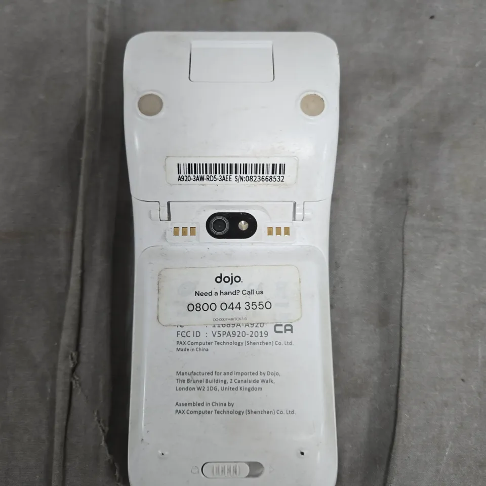 DOJO CARD PAYMENT TERMINAL (PAX A920)