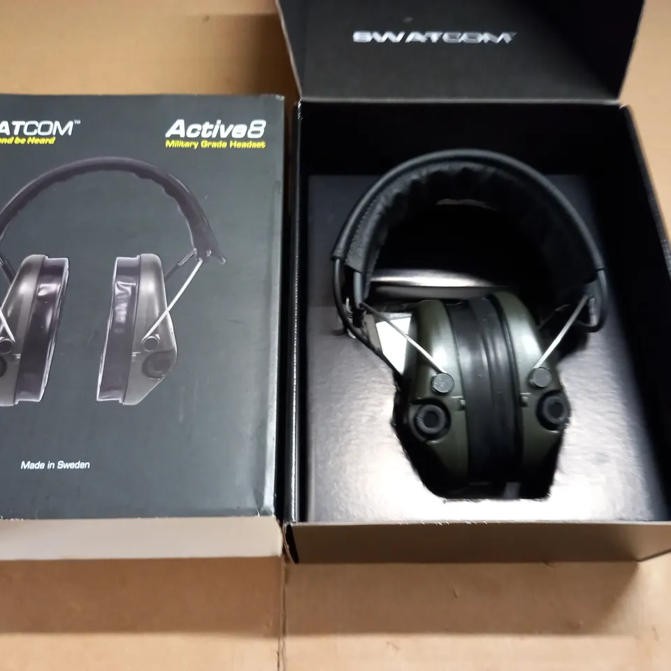 BOXED SWATCOM ACTIVE8 MILITARY GRADE HEADSET