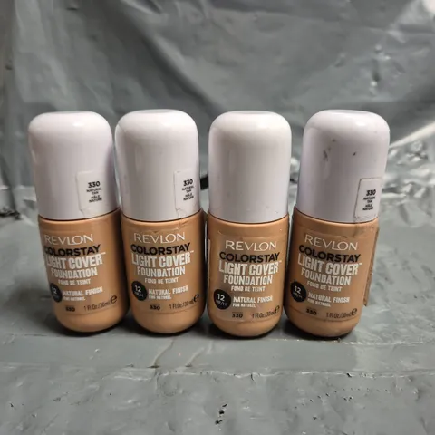 LOT OF APPROXIMATELY 50 REVLON COLOURSTAY LIGHT COVER 30ML FOUNDATIONS - 330 NATURAL TAN