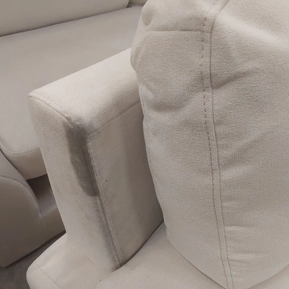 QUALITY DESIGNER 3-SEATER FABRIC UPHOLSTERED SOFA