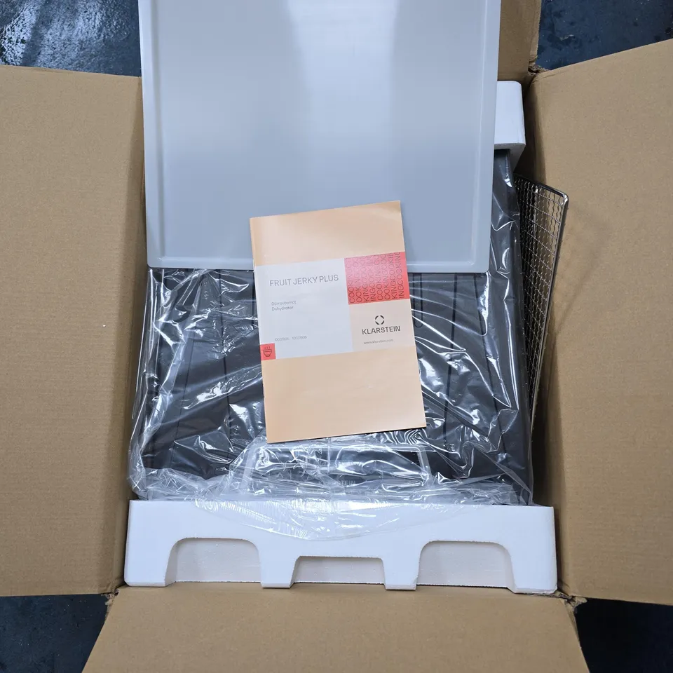 KLARTSTEIN FRUITY JERKY PLUS DEHYDRATOR WITH ACCESSORIES AND MANUAL