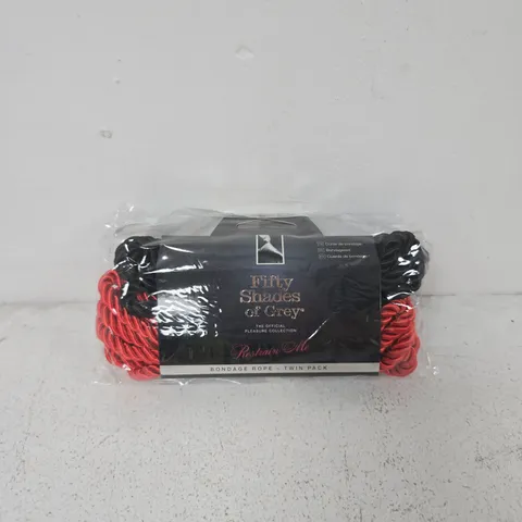 FIFTY SHADES OF GREY BONDAGE ROPE TWIN PACK – RESTRAIN ME (RED & BLACK)